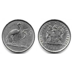 (84) Sudáfrica. 1984. 5 Cents (MBC)
