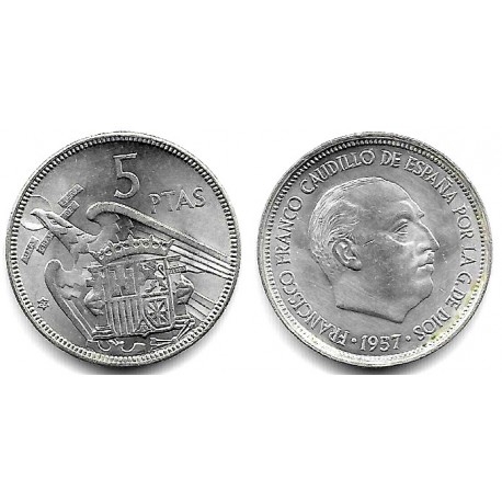 Estado Español. 1957*(65). 5 Pesetas (EBC)