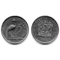 (84) Sudáfrica. 1974. 5 Cents (MBC+)