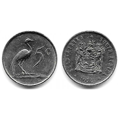 (84) Sudáfrica. 1974. 5 Cents (MBC+)