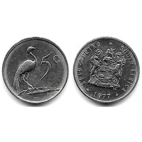 (84) Sudáfrica. 1977. 5 Cents (MBC+)