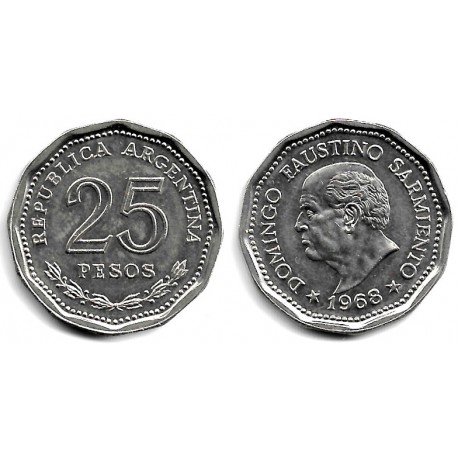 (63) Argentina. 1968. 25 Pesos (SC)