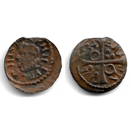 Felipe IV. 1634. Dinero (BC) Ceca de Barcelona