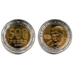 (235) Chile. 2000. 500 Pesos (SC-)