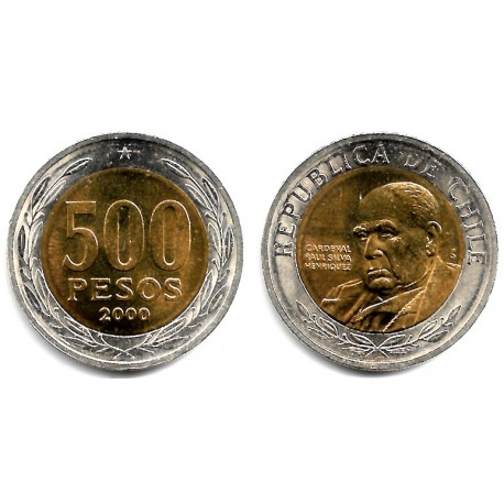(235) Chile. 2000. 500 Pesos (SC-)