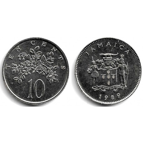 (47) Jamaica. 1989. 10 Cents (SC-)