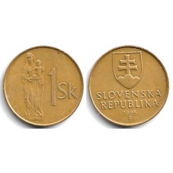 (12) Eslovaquia. 1995. 1 Koruna (MBC+)
