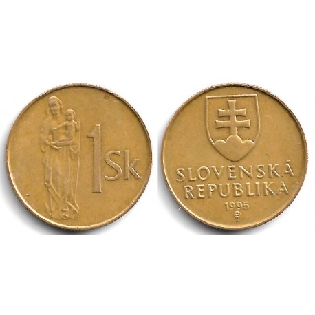 (12) Eslovaquia. 1995. 1 Koruna (MBC+)