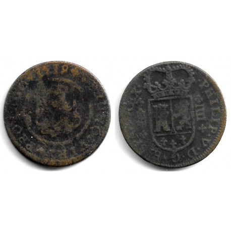 Felipe V. 1719. 4 Maravedí (RC) Ceca de Segovia