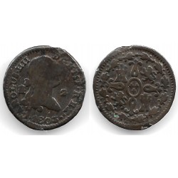 Carlos IV. 1803. 2 Maravedí (BC/BC-) Ceca de Segovia