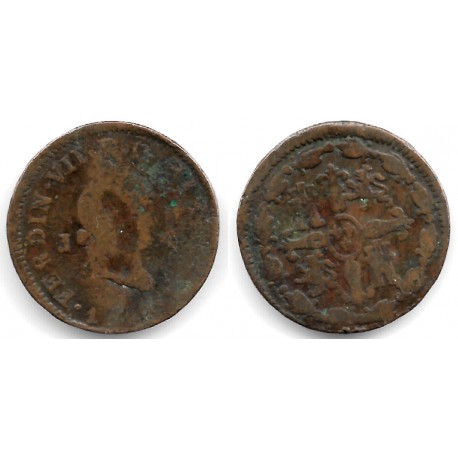Fernando VII. 1819. 4 Maravedí (RC) Ceca de Jubia