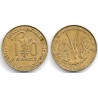 (1a) Estados África Oeste. 1975. 10 Francs (MBC)