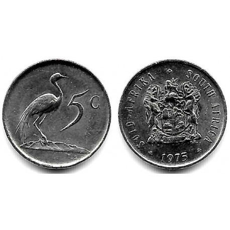 (84) Sudáfrica. 1975. 5 Cents (MBC+)