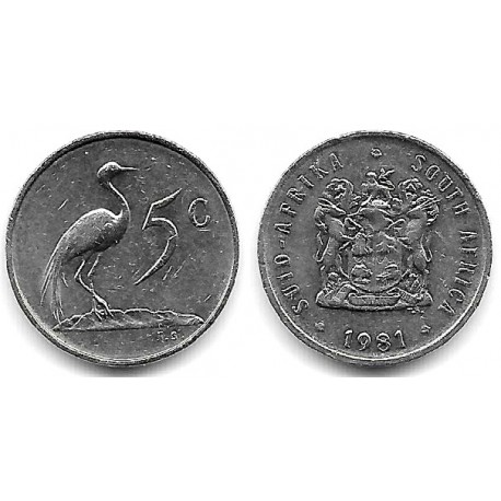 (84) Sudáfrica. 1981. 5 Cents (MBC+)