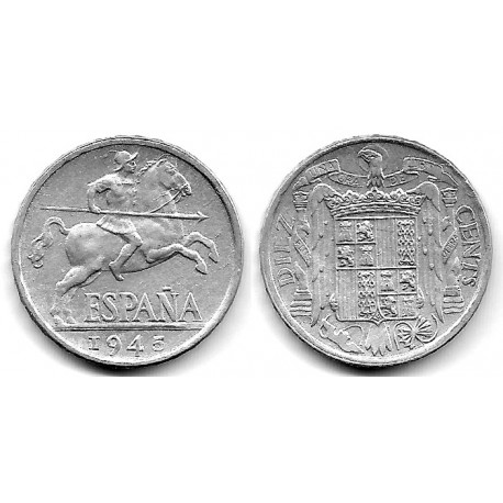 Estado Español. 1945. 10 Céntimos (SC)