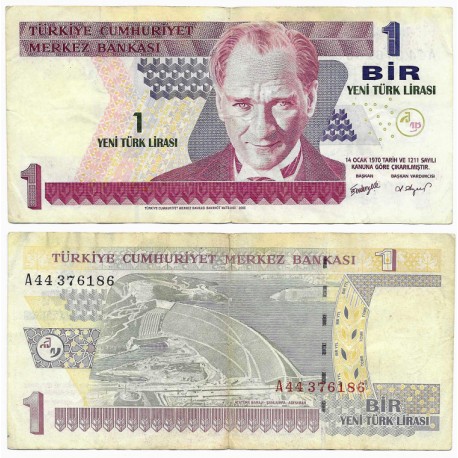 (216) Turquía. 2005. 1 Lira (BC+)