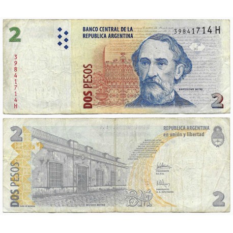 (352) Argentina. 2002. 2 Pesos (BC)