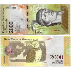 (96b) Venezuela. 2016. 2000 Bolívares (SC)
