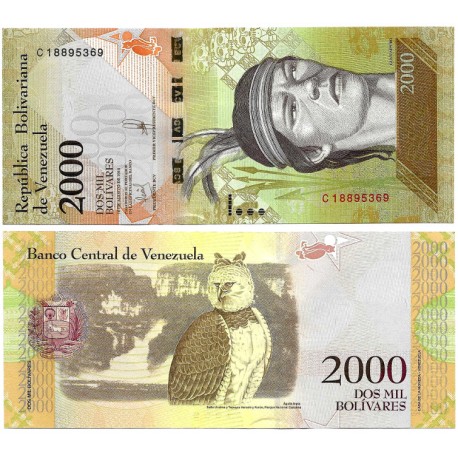 (96b) Venezuela. 2016. 2000 Bolívares (SC)