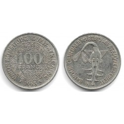 (4) Estados África Oeste. 1968. 100 Francs (MBC)