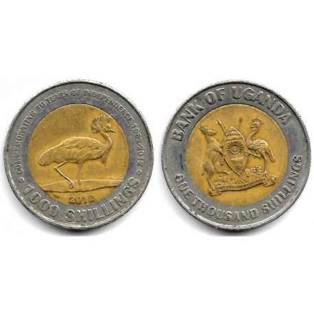 (278) Uganda. 2012. 1000 Shillings (BC+)