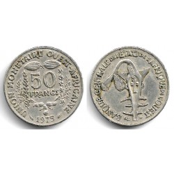 (6) Estados África Oeste. 1975. 50 Francs (MBC)