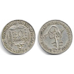 (6) Estados África Oeste. 1976. 50 Francs (MBC)