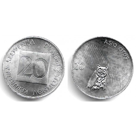 (8) Eslovenia. 1993. 20 Stotinov (SC)
