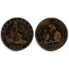 Gobierno Provisional. 1870. 10 Céntimos (BC/BC-) Ceca de Barcelona OM