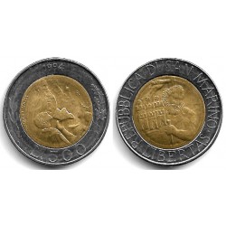 (314) San Marino. 1994. 500 Lira (SC-)