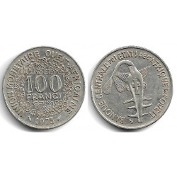 (4) Estados África Oeste. 1975. 100 Francs (MBC)