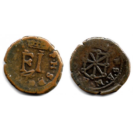 Felipe IV. Sin Fecha. 4 Cornados (BC+) Ceca de Pamplona