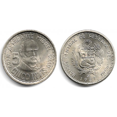 (300) Perú. 1987. 5 Intis (SC)