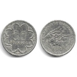 (11) Estados África Central. 1985. 50 Francs (BC) D, Gabón