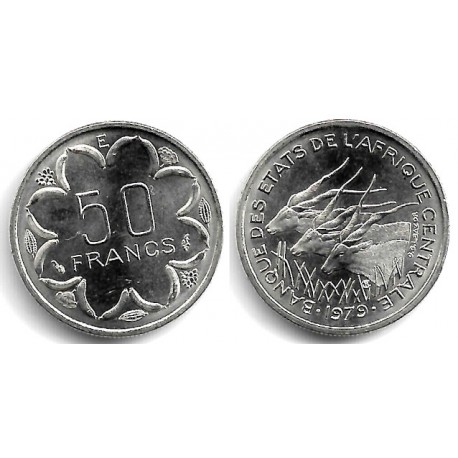 (11) Estados África Central. 1979. 50 Francs (EBC) E, Camerún