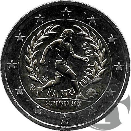 Eslovaquia. 2026. 2 Euro (SC) Fútbol