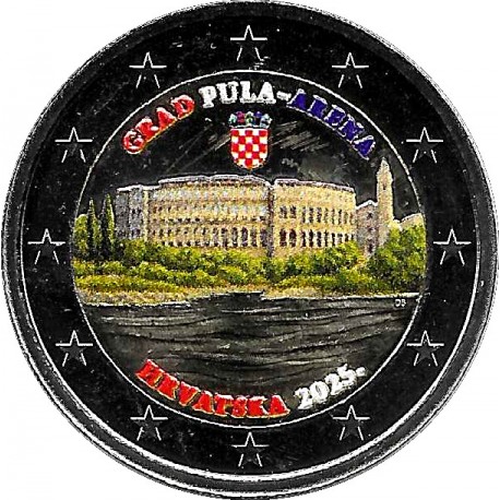 Croacia. 2025. 2 Euro (SC) Coloreada