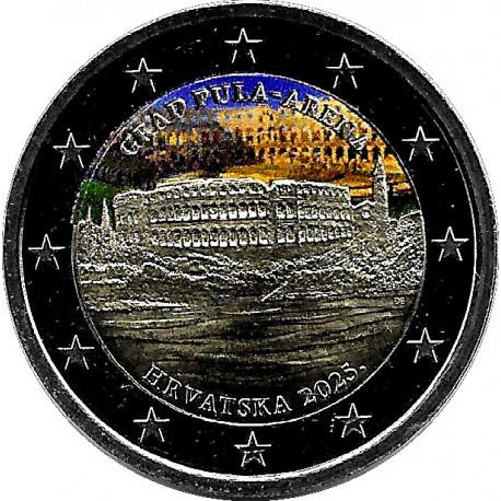 Croacia. 2025. 2 Euro (SC) Coloreada