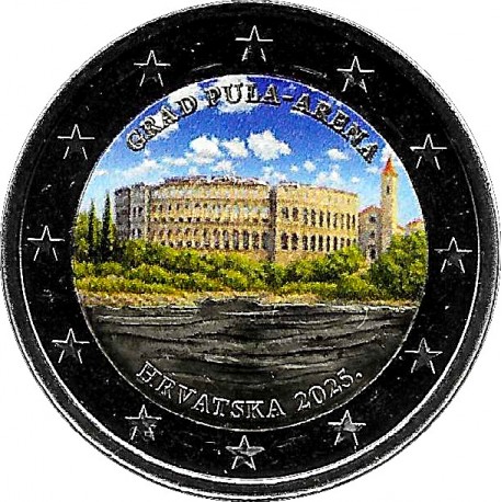 Croacia. 2025. 2 Euro (SC) Coloreada
