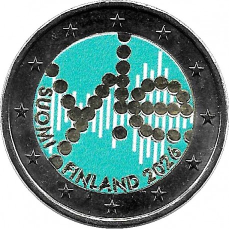 Finlandia. 2026. 2 Euro (SC) Coloreada