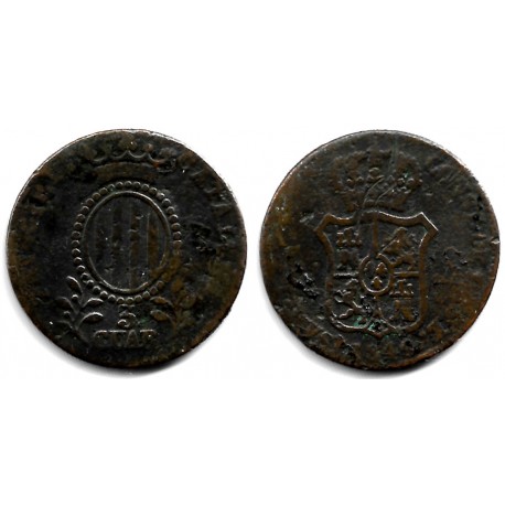 Isabel II. 1846. 3 Cuartos (BC/BC-) Ceca de Cataluña