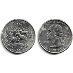(382) Estados Unidos de América. 2006(P). Quarter Dollar (EBC) Nevada, Manchas
