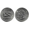 (382) Estados Unidos de América. 2006(P). Quarter Dollar (EBC) Nevada, Manchas
