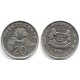 (101) Singapur. 1993. 20 Cents (MBC+)