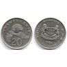 (101) Singapur. 1993. 20 Cents (MBC+)