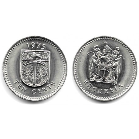 (14) Rhodesia. 1975. 10 Cents (SC)