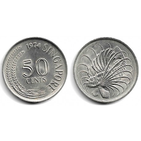 (5) Singapur. 1974. 50 Cents (SC-)