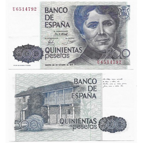 España. 1979. 500 Pesetas (EBC) Serie U