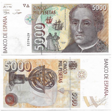 España. 1992. 5000 Pesetas (MBC+) Sin Serie