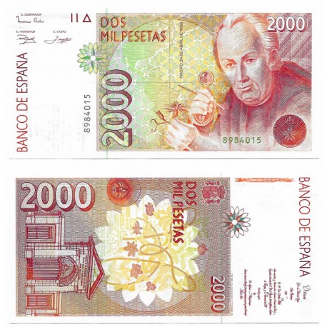 España. 1992. 2000 Pesetas (SC) Sin Serie